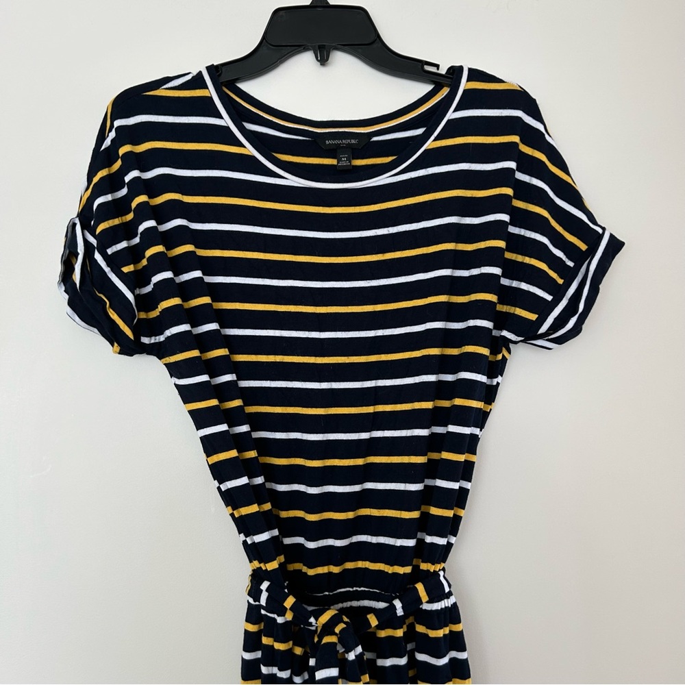 Banana Republic Petite Stripe T-shirt Dress - Picture 12 of 12
